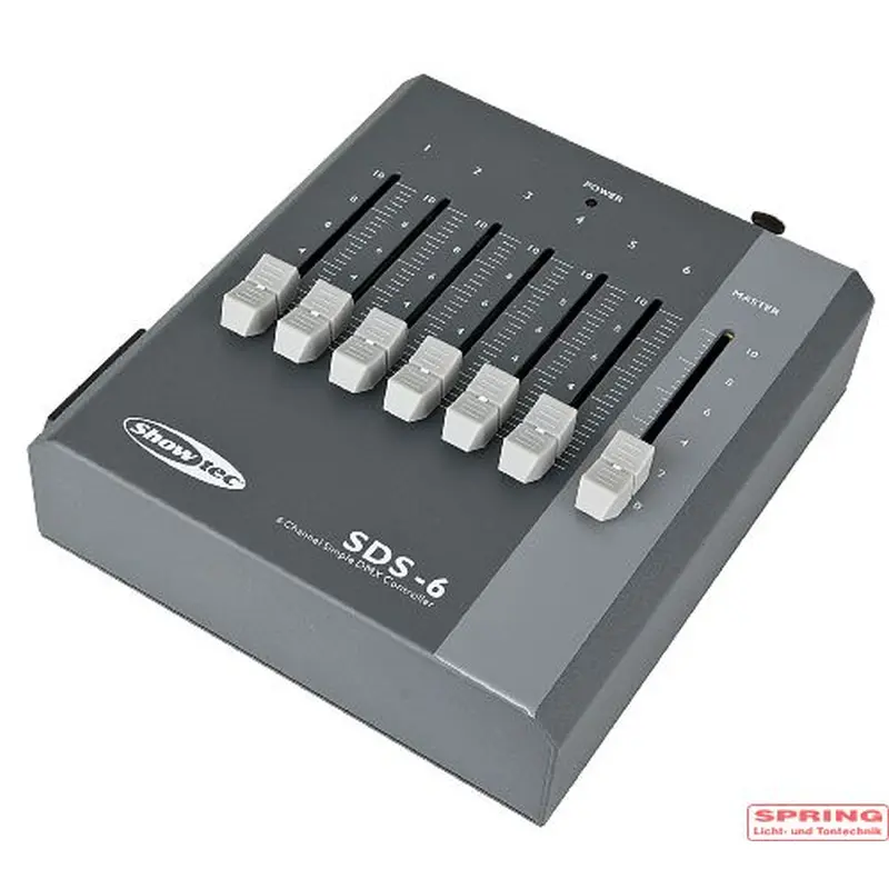 50723_ SDC-6 DMX-Dimmerpult 6-Kanal, mit externem – Bild 1