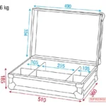UCA-TOOL1 Flightcase Roadie, mit Unterteilungen – Bild 4