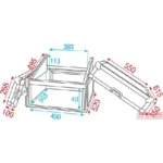 RCA-DD4TOP Flightcase 19' 4HE High mit geneigtem – Bild 3