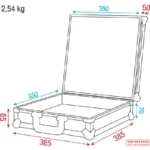 ACA-ER1193 Flightcase für Funkmikrofon-Set – Bild 3