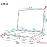 ACA-ER216 Flightcase für Funkmikrofon-Set – Bild 3