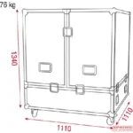 LCA-MIR100 Flightcase für 100 cm Spiegelkugel, – Bild 3