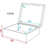 UCA-UFC1 Flightcase Universal-1, ausgeschäumt, – Bild 5