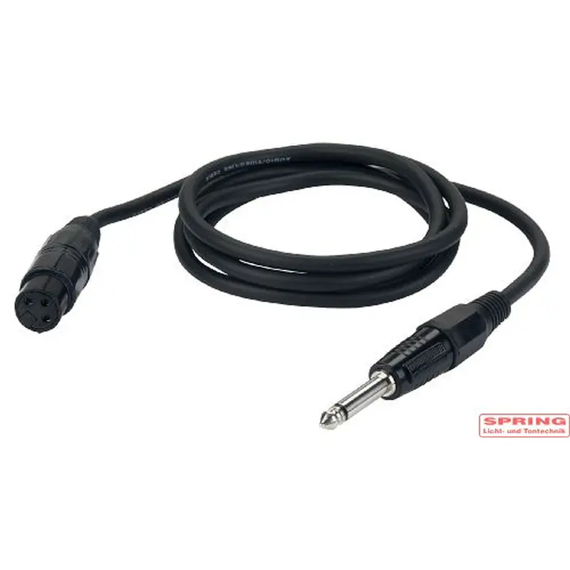 fl023_ Adapterkabel XLR 3-Pol Weiblich zu Jack/Klinke – Bild 1