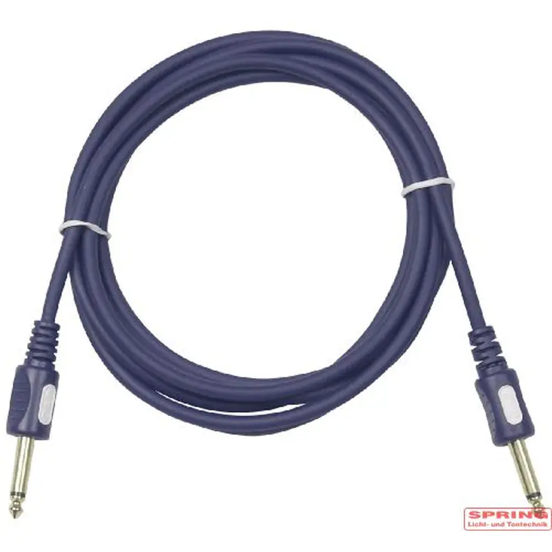 fl1610_ Gitarrenkabel 6mm 10m, gerade Jack/Klinke Stecker, – Bild 1
