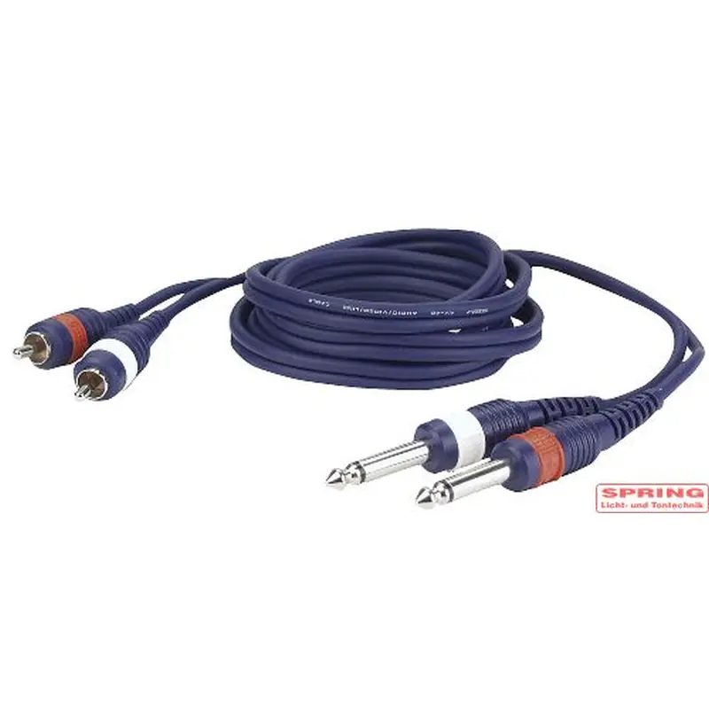 fl233_ Adapterkabel 2 x Jack/Klinke Männlich Mono zu – Bild 1