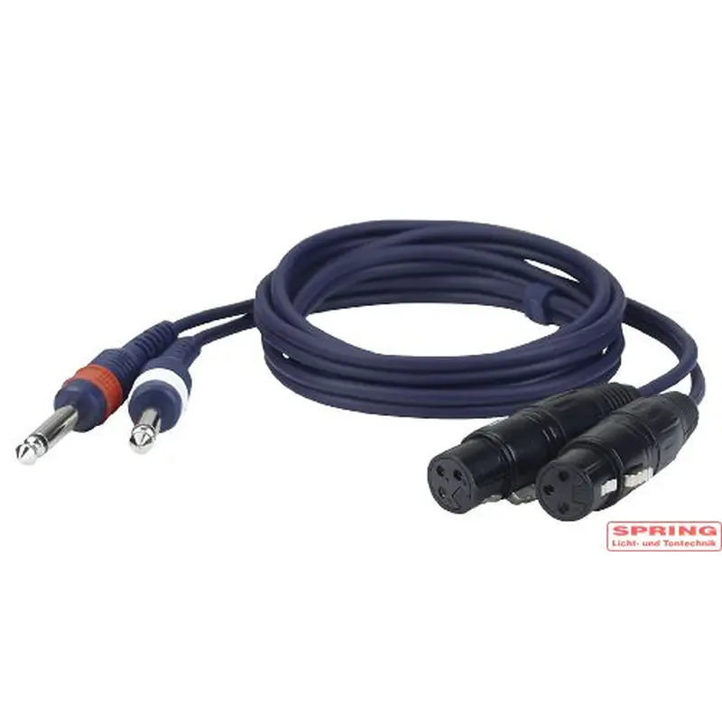 fl43150_ Adapterkabel 2 x XLR 3-Pol Weiblich zu 2 x Jack/ – Bild 1