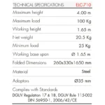 ELC-710 Teleskophebeturm „Top Loading“. Klappbarer Sockel – Bild 7