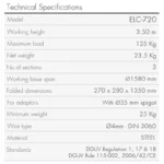 ELC-720 Teleskophebeturm „Top Loading“. Klappbarer Sockel – Bild 8