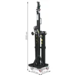 ELC-740 Teleskophebeturm „Top Loading“. Abnehmbare Beine und Sockel mit Rädern – Bild 6