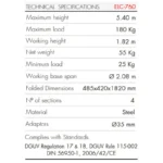 ELC-760/M Teleskophebeturm „Top Loading“. Abnehmbare Beine und Sockel mit Rädern – Bild 7