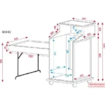 DCA-MDC1 Flightcase Rack/Konsole Mobil für Mixer/ – Bild 5